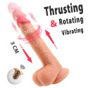 Paloqueth Realistic Thrusting & Rotating Dildo 7 Vibration 5 Thrusting & Rotating Modes with Remote Skin