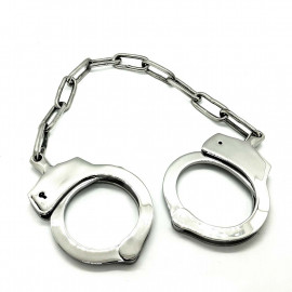 Black Label Stainless Steel Police Handcuffs