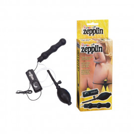 Seven Creations Zepplin Multispeed Inflatable Anal Vibe Black