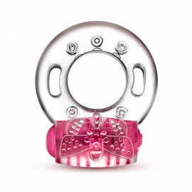 Blush Play with Me Arouser Vibrating C-Ring Pink