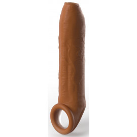 Pipedream Fantasy X-tensions Elite Uncut Silicone Penis Enhancer with Strap Tan
