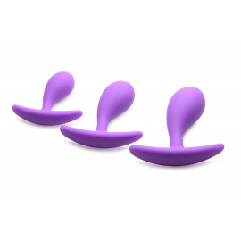 Frisky Booty Poppers Silicone Anal Trainer Set Purple