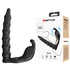 Pretty Love Blackney Cock Ring Double Penetrator Black