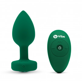 b-Vibe Vibrating Jewel Plug M/L Emerald