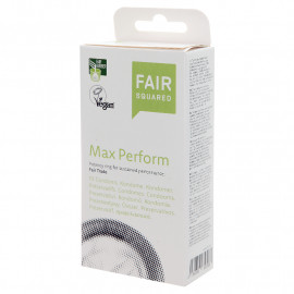 Fair Squared Max Perform - Fair Trade Vegan Condoms 10 pack