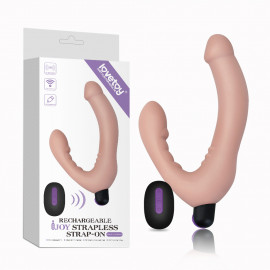 LoveToy Rechargeable IJOY Strapless Strap-on Flesh