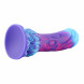HiSmith WDD017-S Wildolo Silicone Dual Density Dildo 19cm Blue-Pink-Purple