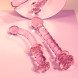 Dream Toys Glaze Glass Rosebud G-Spot Dildo Pink