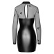 Noir Handmade Powerwetlook & Delicate Strech Tulle Dress 2718588 Black