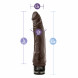 Blush Dr. Skin Cock Vibe 7 8.5 Inch Vibrating Cock Chocolate