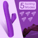Paloqueth Thrusting & Suction Dual Vibrator Purple