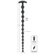 Black Velvets Anal Beads Silicone 50cm