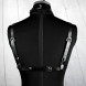 STD Crop Top Harness Eco Leather Black