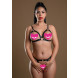 Daring Intimates Naughty Whispers 2pcs Bra Set with Open Cup Black