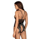 Obsessive Behindy Crotchless Teddy Black