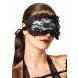 Leg Avenue Lace & Satin Eyemask LO2021 Black & Grey