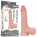 LoveToy Sliding Skin Dual Layer Dong Whole Testicle 8.5