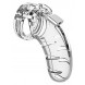 Shots ManCage Chastity Cock Cage 4.5 Inch Model 03 Transparent