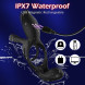 SuperLove Vibrating 3in1 Cock Ring for Couples with Remote Black
