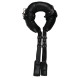 Ouch! Padded Thigh Sling with Hand Cuffs Black