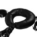 Ouch! Padded Thigh Sling with Hand Cuffs Black