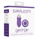 Simplicity George Rechargeable Remote Control Vibrating Egg Purple